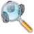 magnifying glass logo